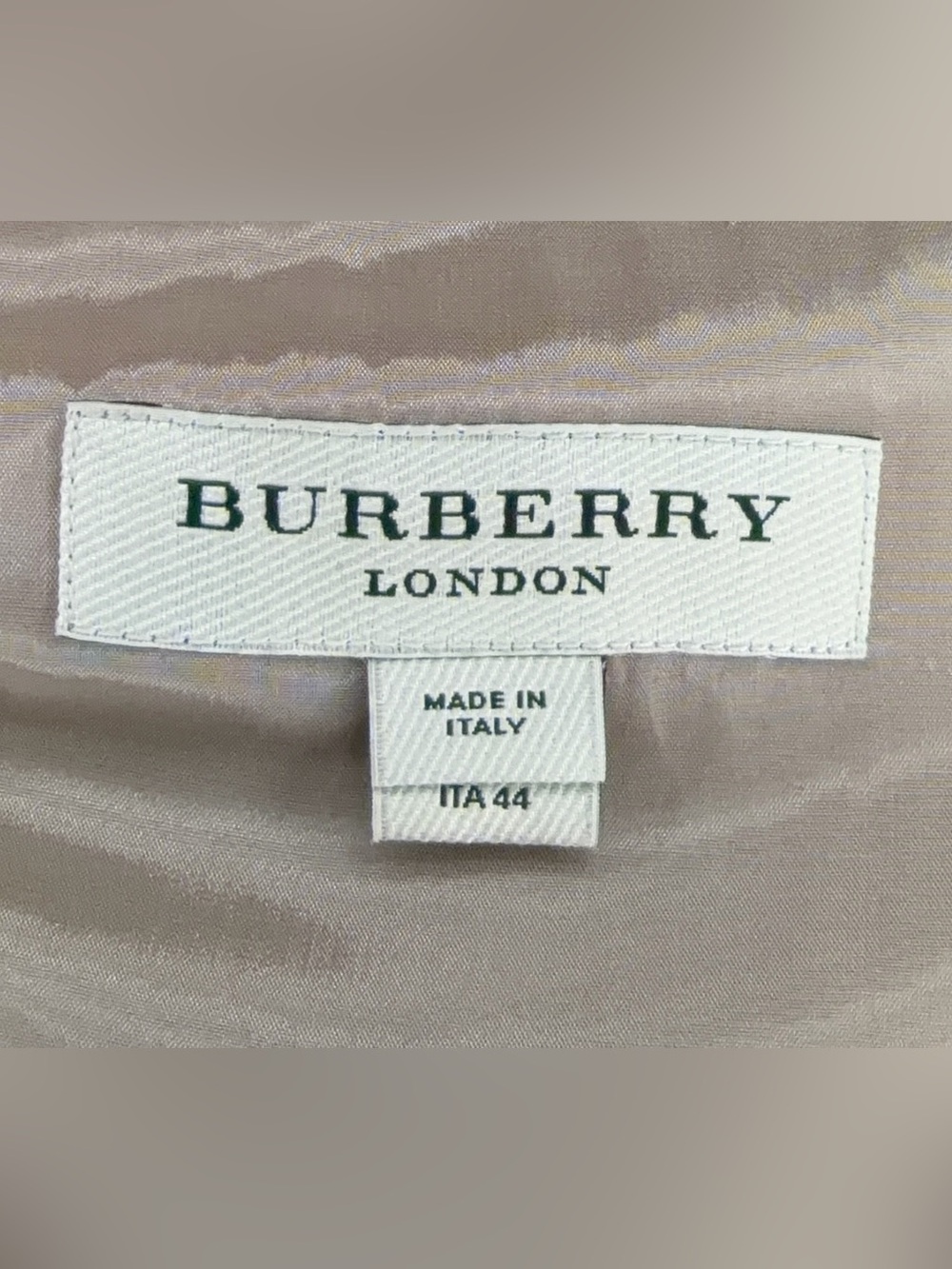 Burberry London Beige Trench-Style Dress with Black Detailing - Picture 9 of 10